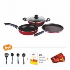 Prestige Omega Deluxe Cookware Set + 4 Serving Tools