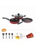 Prestige Omega Deluxe Cookware Set + 4 Serving Tools